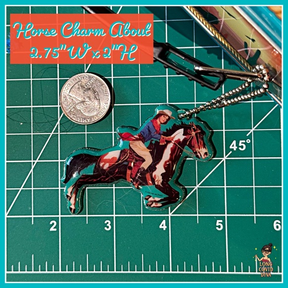 🤠NWOT/Archie McPhee Cowgirl Lunchbox Purse/Embossed Metal/Charm/8.5”W 7”H 4”D - Picture 11 of 17